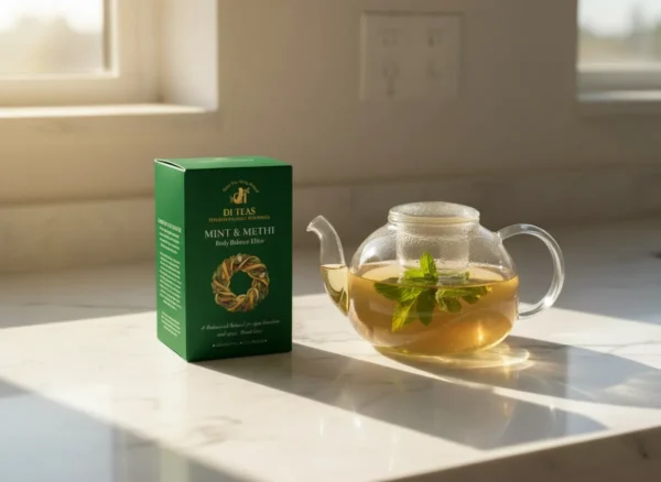 Herbal tea for cravings control , Herbal tea for digestion, Mint herbal tea, Methi herbal tea, Herbal tea for bloating, Herbal tea for feeling full, Digestive herbal tea, Weight management tea, Fenugreek tea
